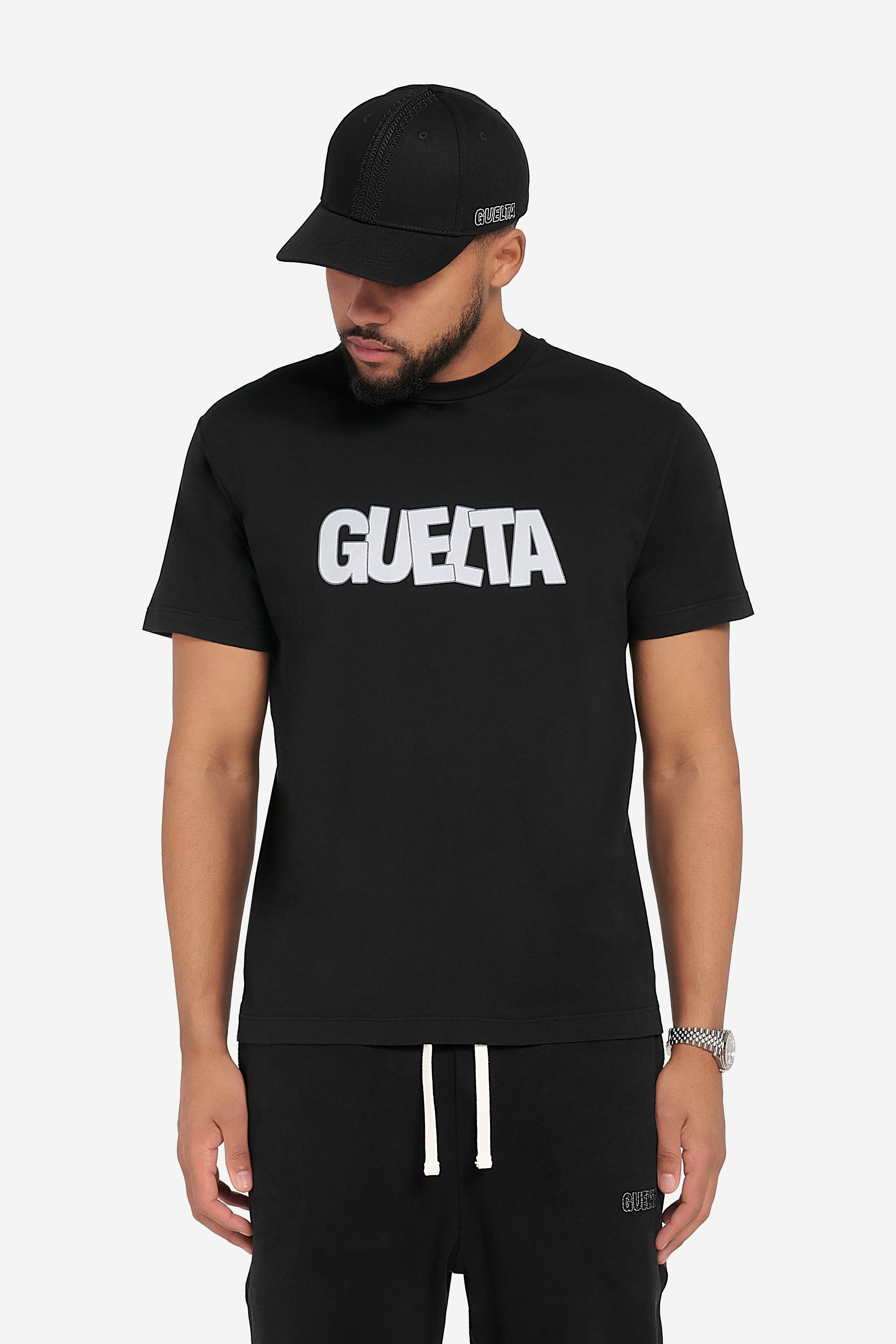 'Gu' Print T-Shirt - Black