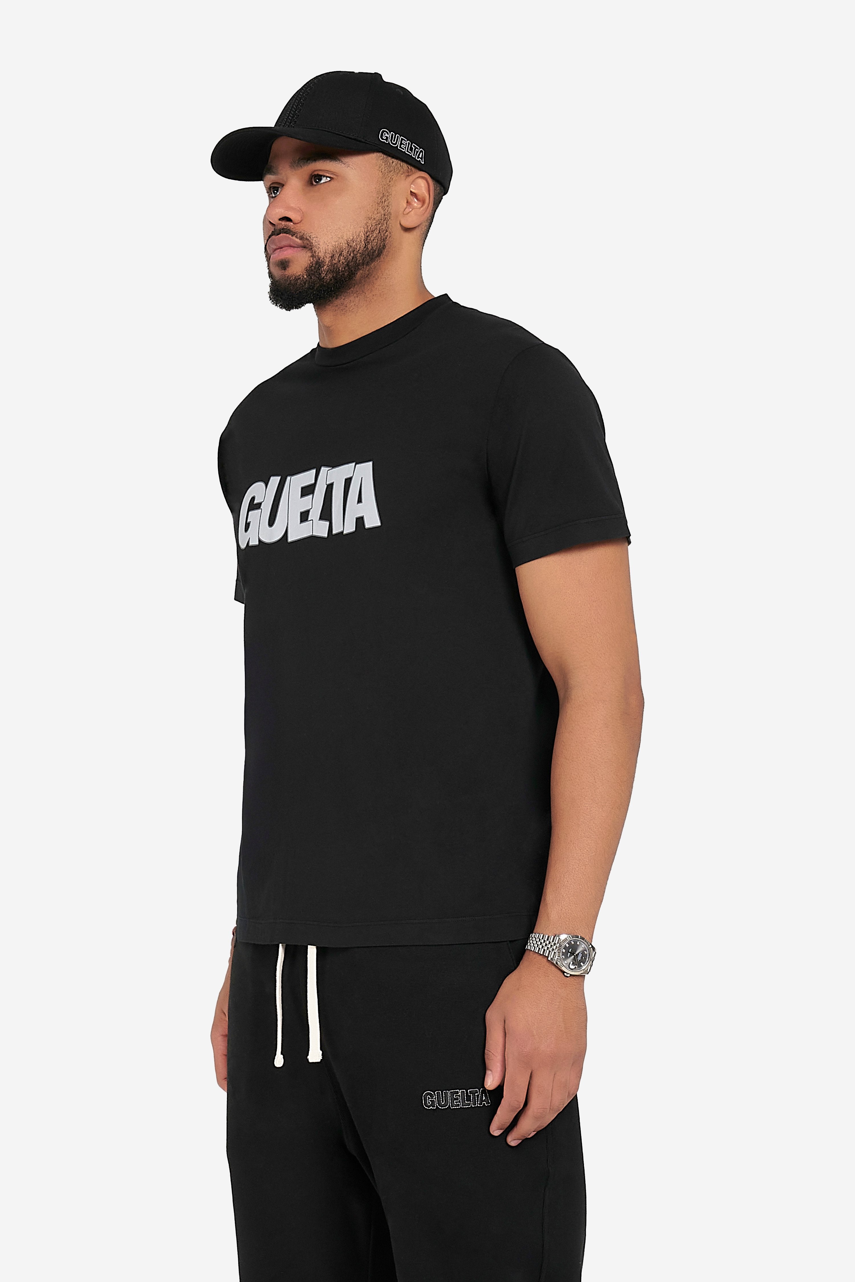 'Gu' Print T-Shirt - Black