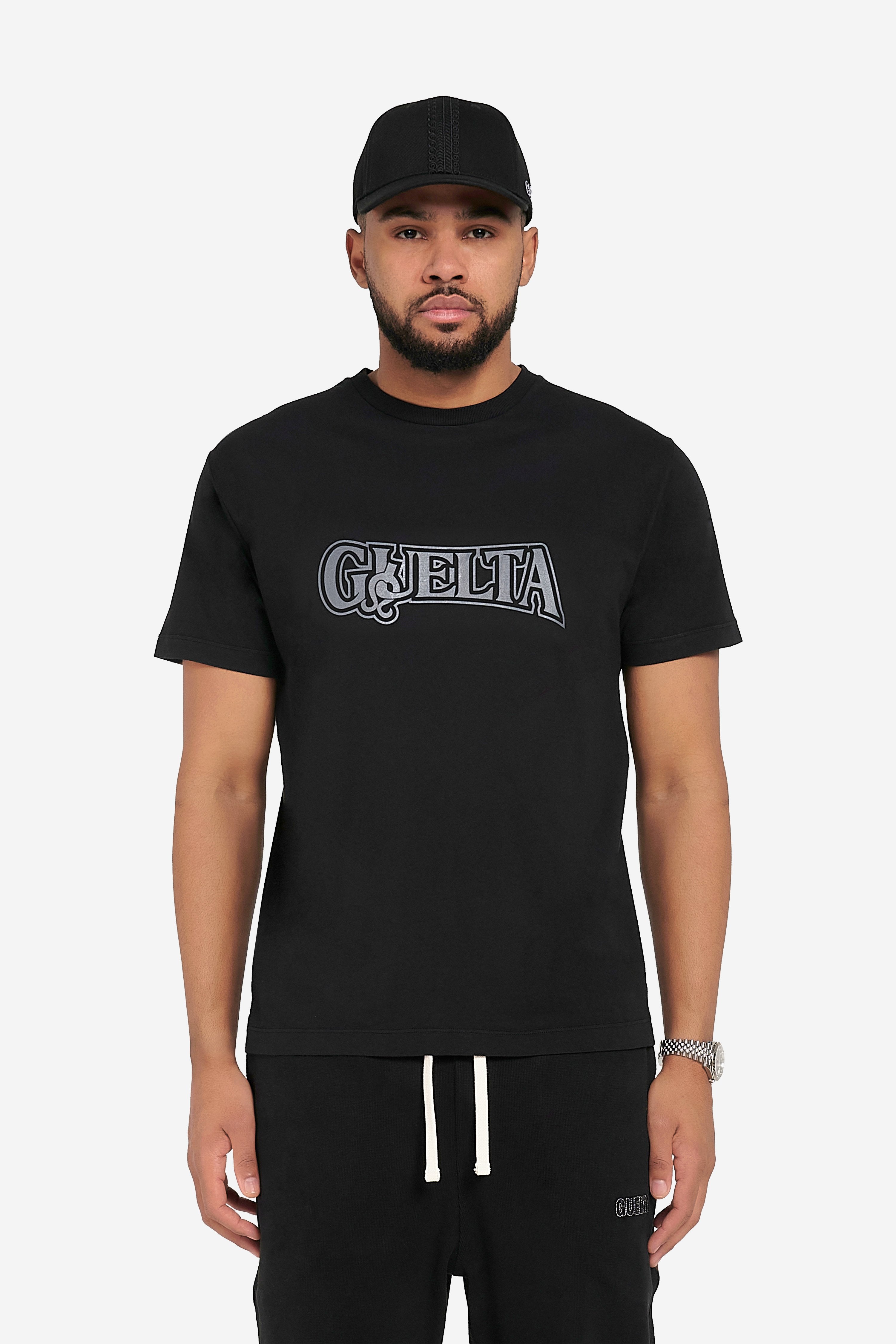 'Hook' Print T-Shirt - Black