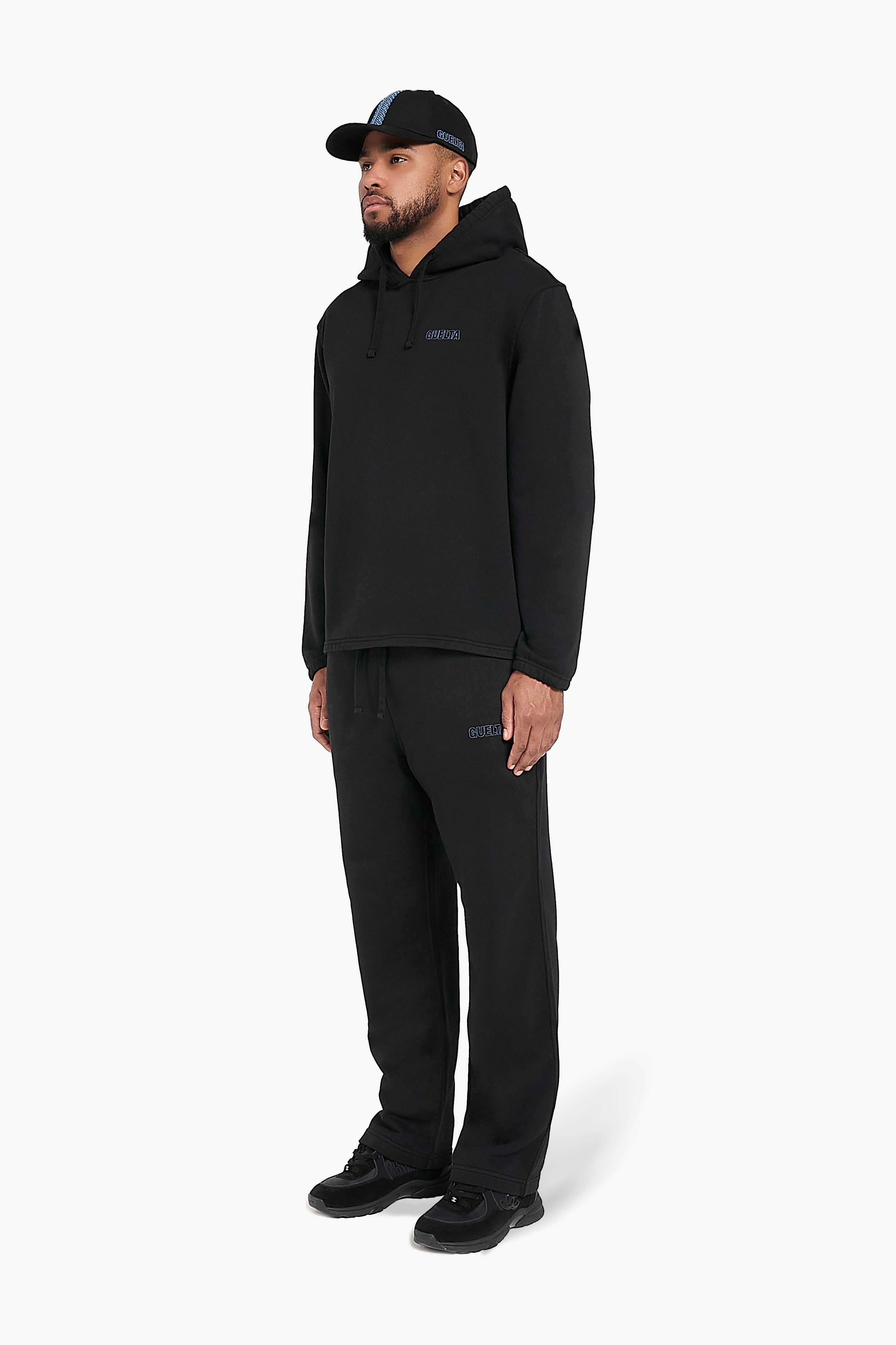 Cotton Terry Sweatpants - Black