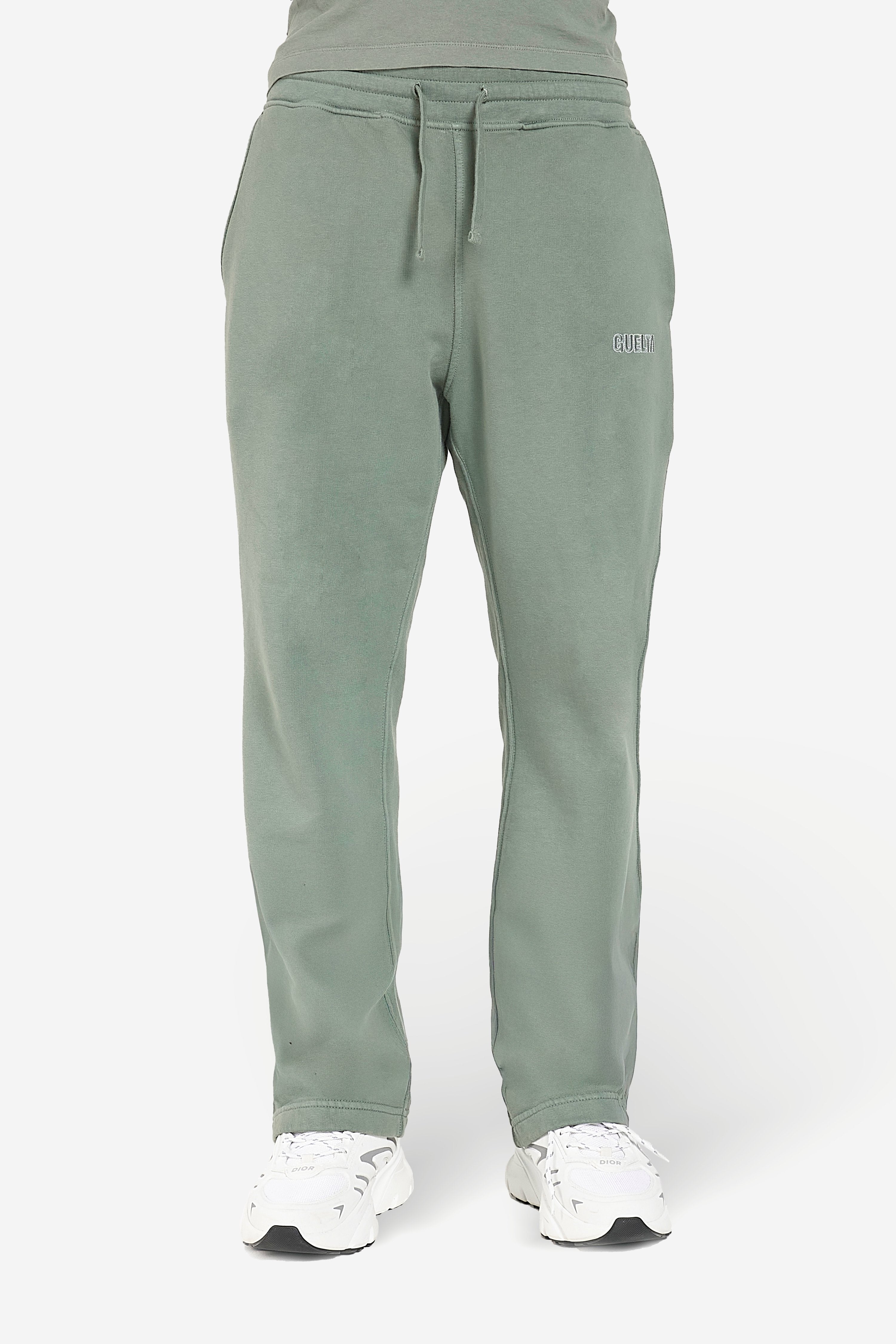 Cotton Terry Sweatpants - Green