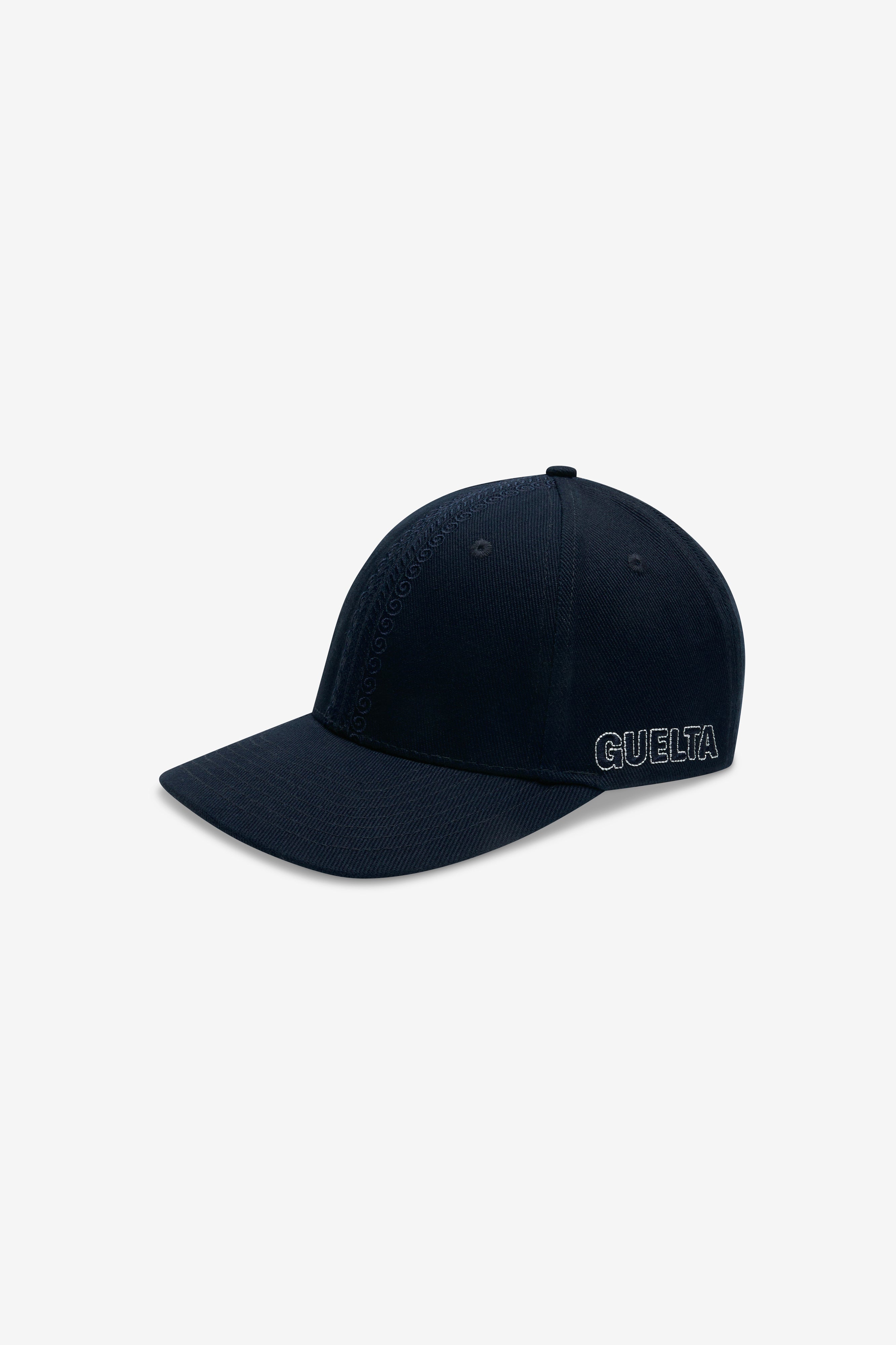 Qashabiyyah Cotton Cap - Navy Blue