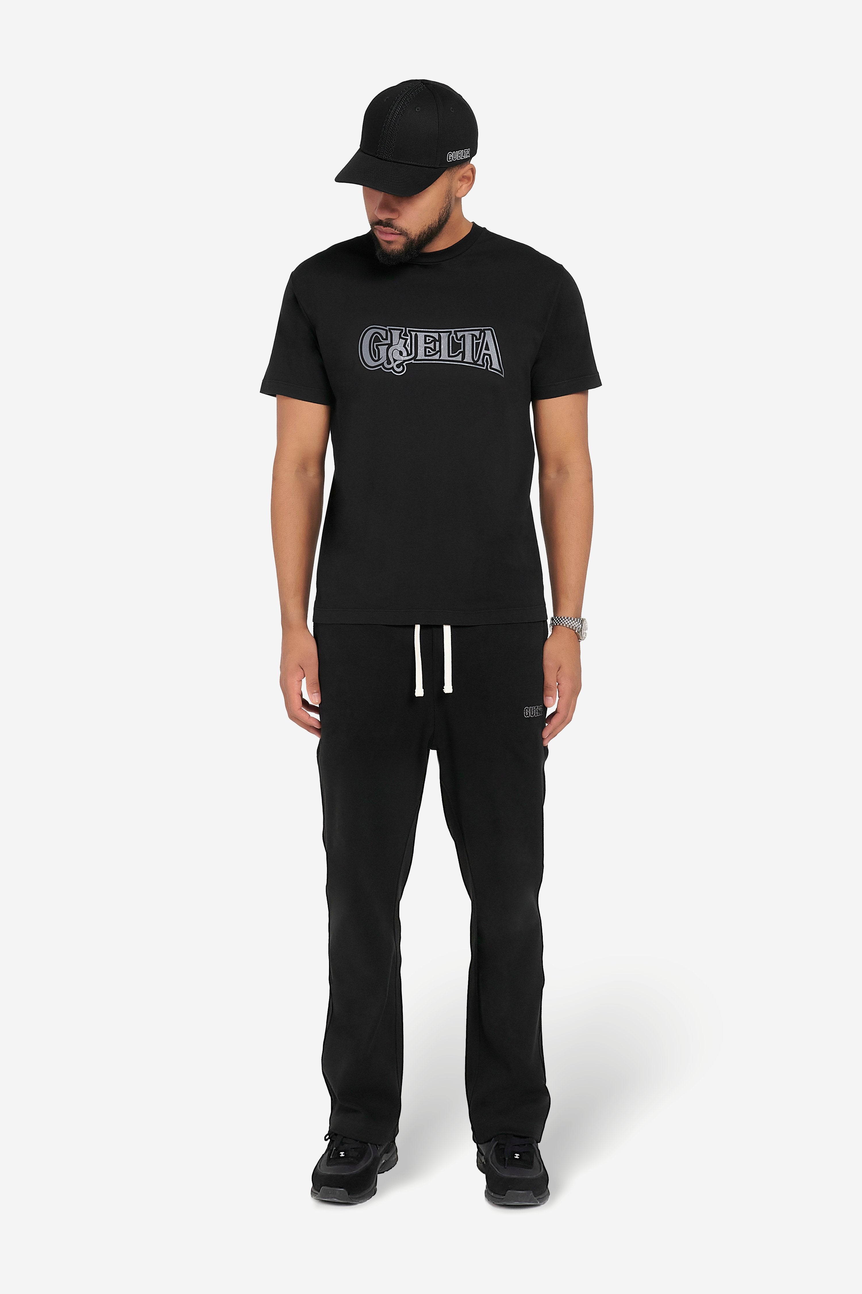 'Hook' Print T-Shirt - Black