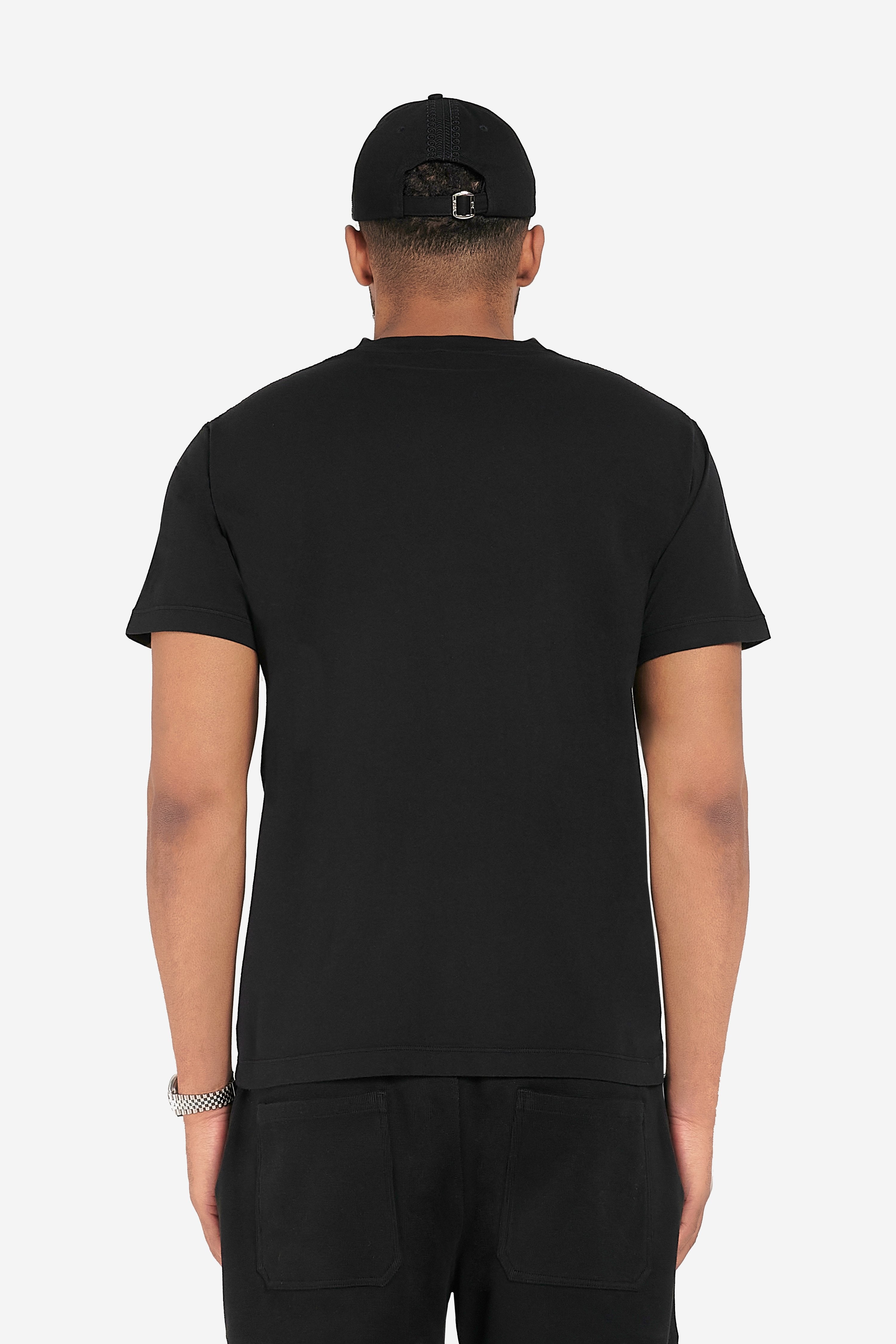'Hook' Print T-Shirt - Black