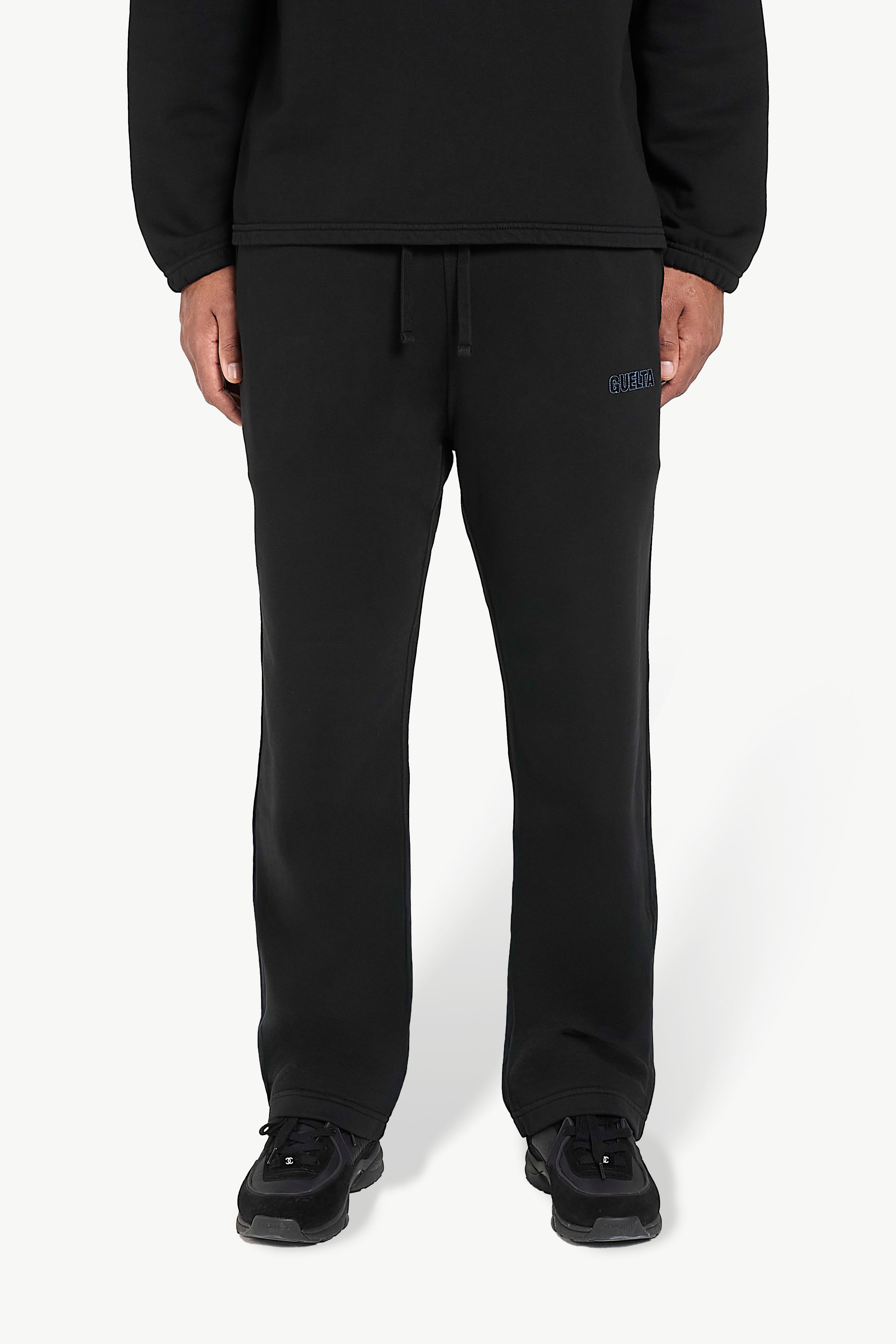 Cotton Terry Sweatpants - Black