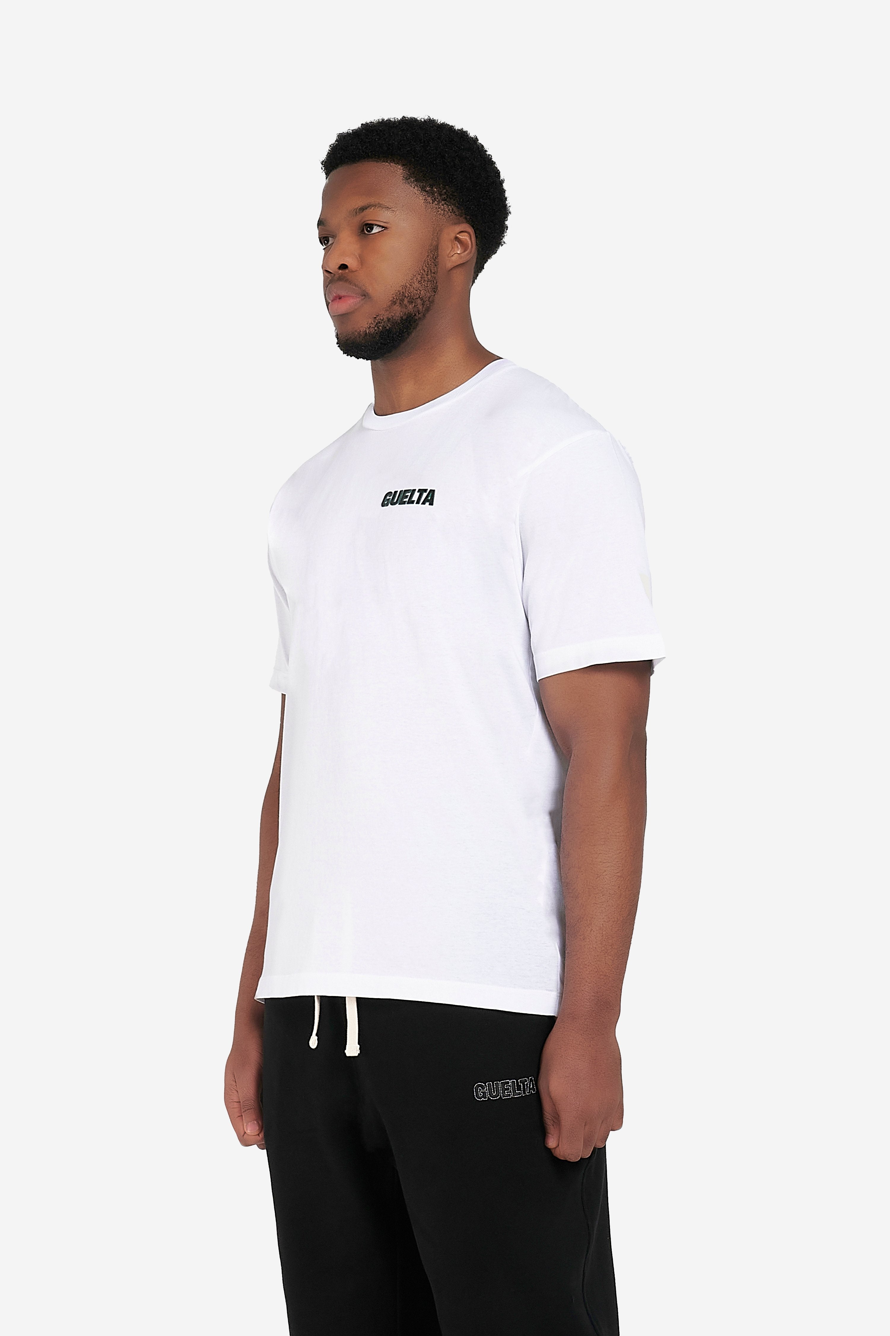 'Square' Print T-Shirt - White