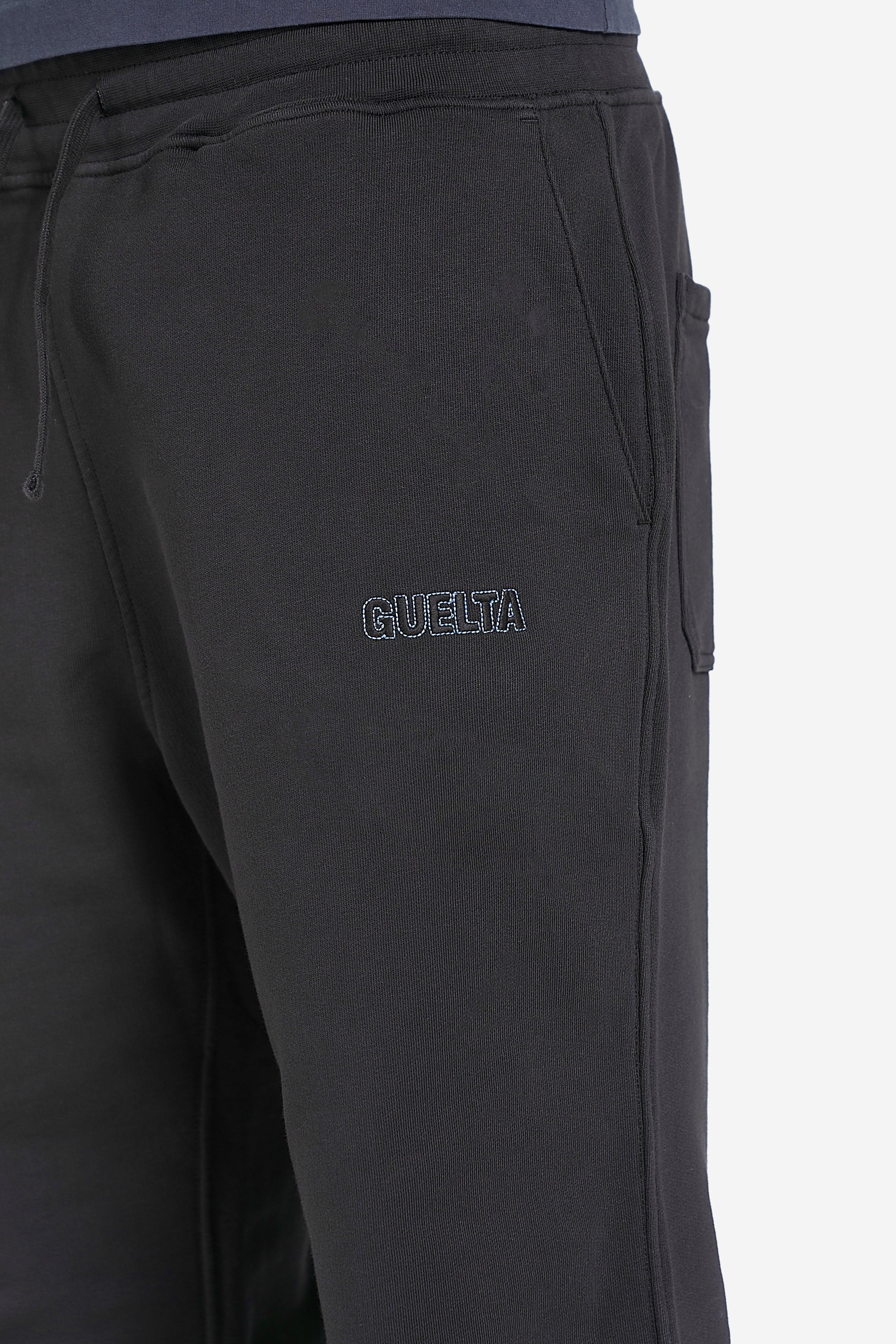 Cotton Terry Sweatpants - Black
