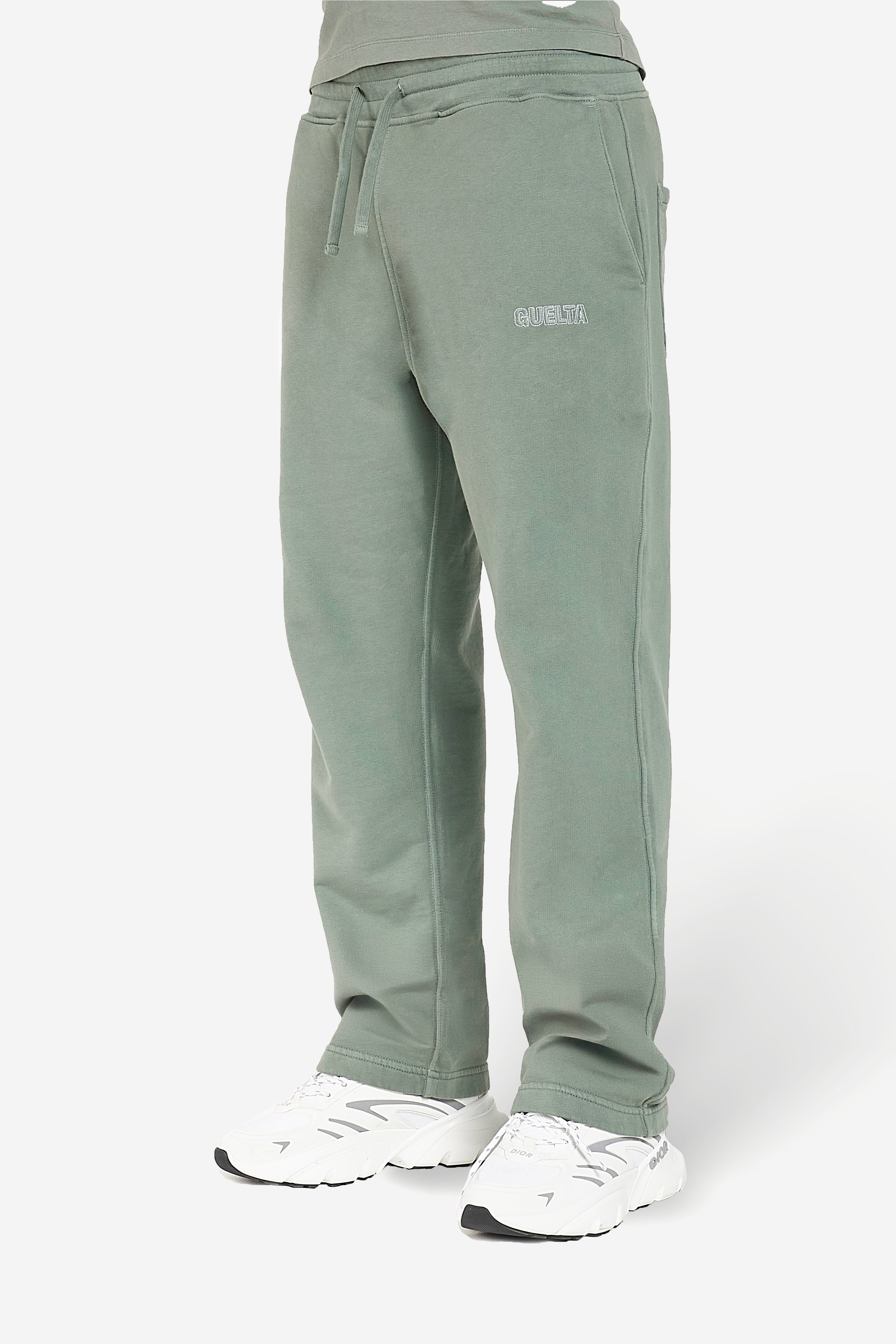 Cotton Terry Sweatpants - Green