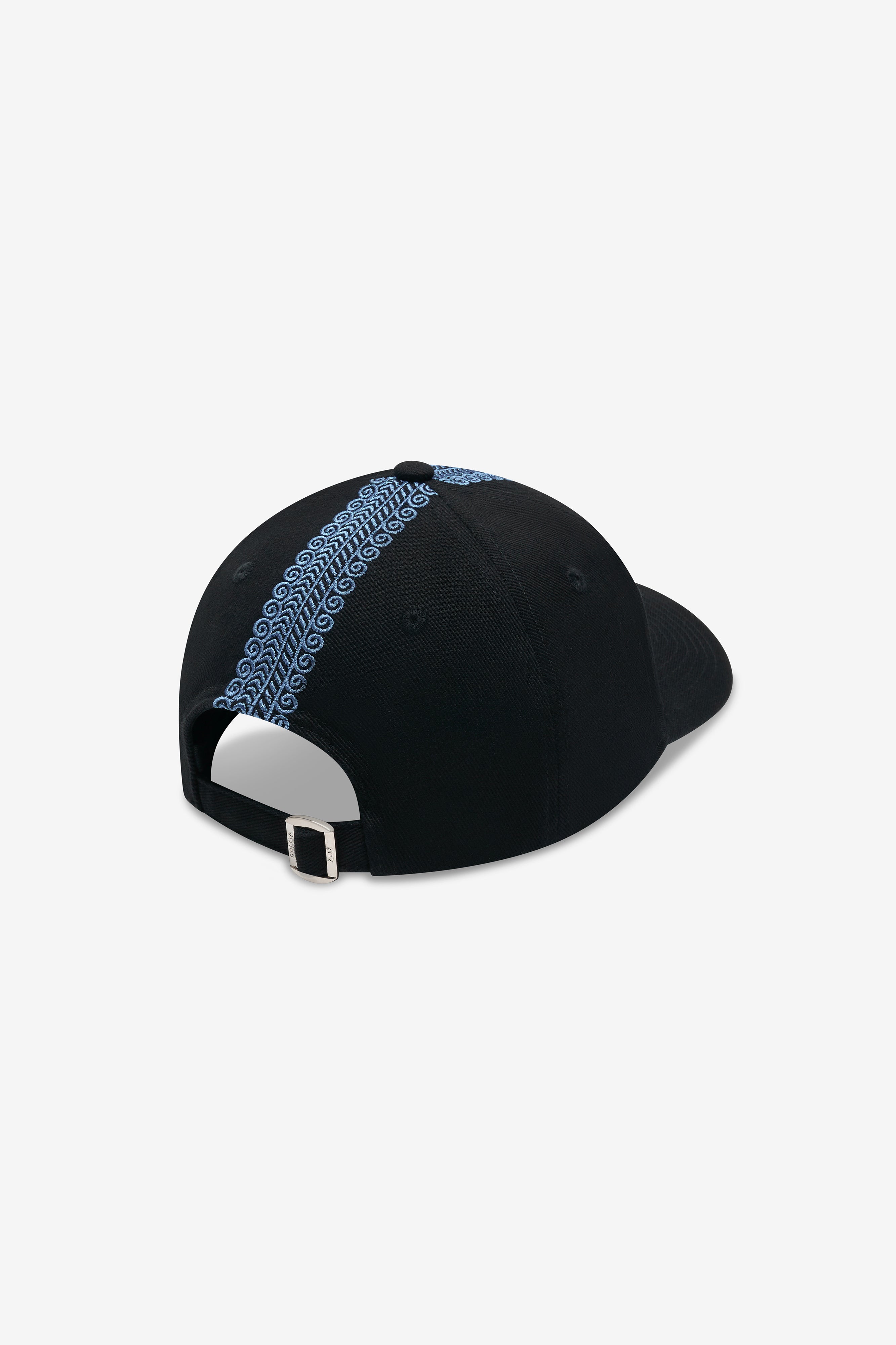 Qashabiyyah Cotton Cap - Black & Blue