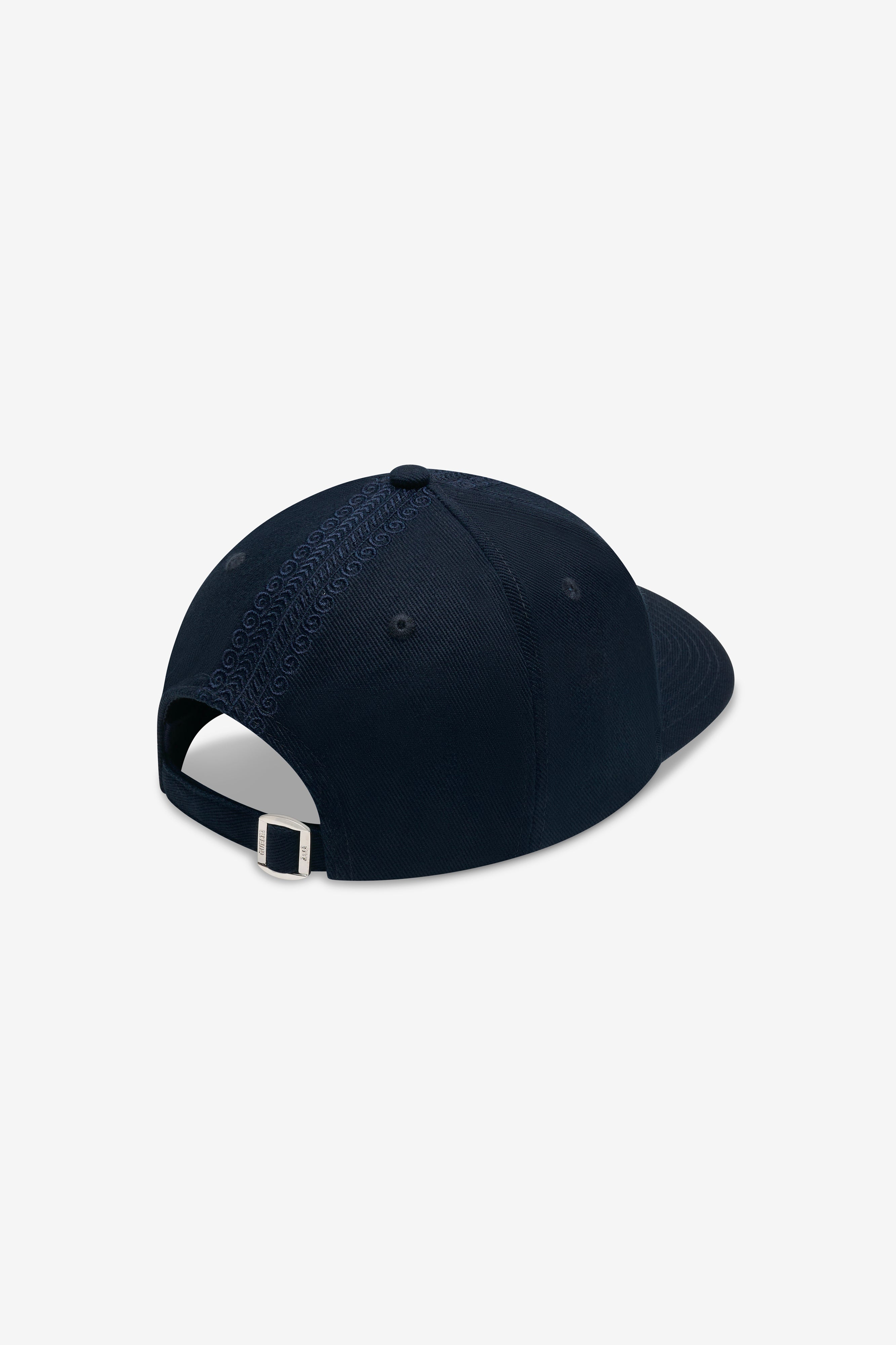 Qashabiyyah Cotton Cap - Navy Blue